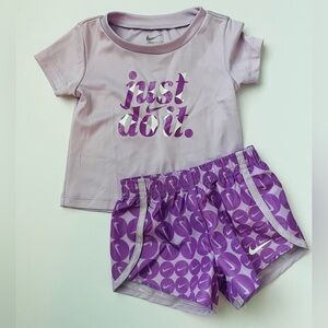 Nike Kids Lavender and Purple Outfit Set
